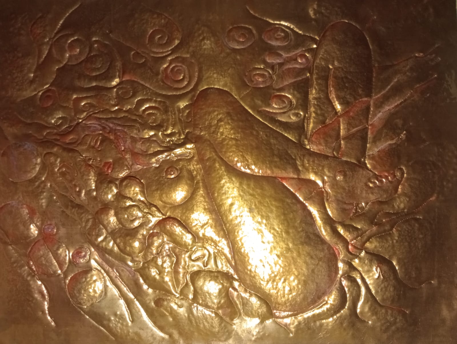 Scultura basso rilievo in rame a sbalzo - Immagine 2